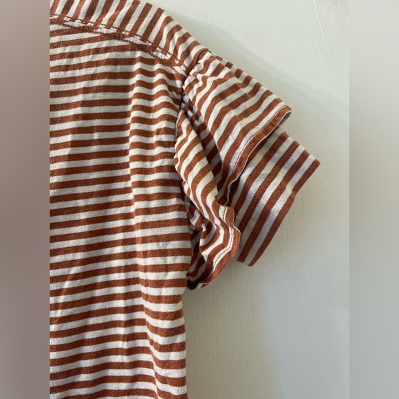 XS Madewell Ruffle-Sleeve Tee in Stripe - Picture 10 of 10